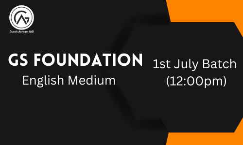 GS Foundation 1st July English Medium (12:00pm)